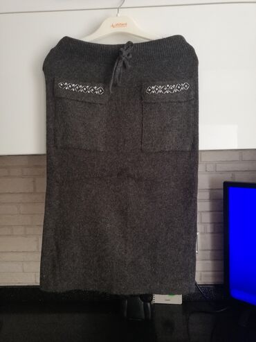 женские юбки с запахом: S (EU 36), M (EU 38), цвет - Серый