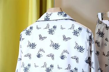 mango: Пижама, Шелк, Китай, С капюшоном, С кружевом, Для невесты, L, 2XL, 2XS — 8