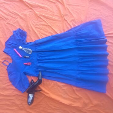 haljine jedna je: H&M S (EU 36), color - Blue, Cocktail, Short sleeves