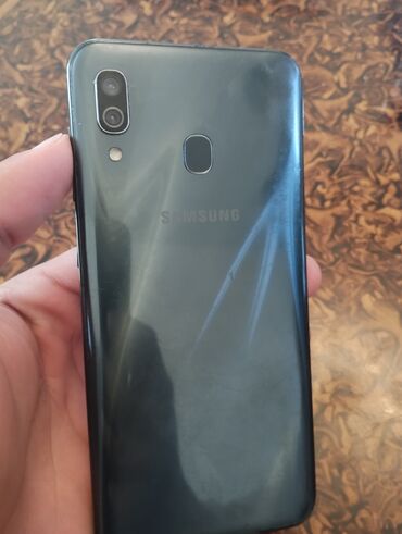 телефоны в бишкеке бу: Samsung A30, 32 ГБ, цвет - Серый, Отпечаток пальца