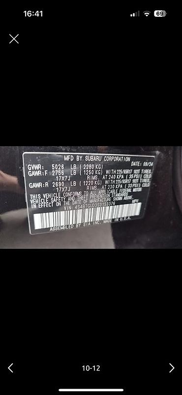 haval h7: Subaru Outback: 2024 г., 2.4 л, Автомат, Бензин, Универсал — 8