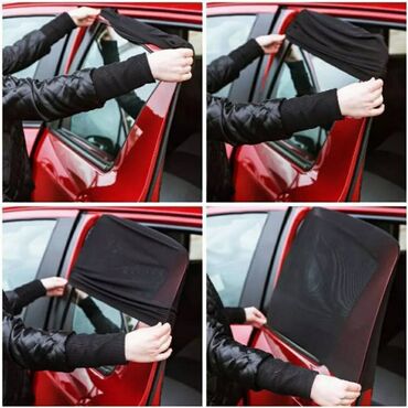 Auto oprema: Univerzalni Štitnik od sunca za zadnja stakla 2 komada Crna mrežica — 4