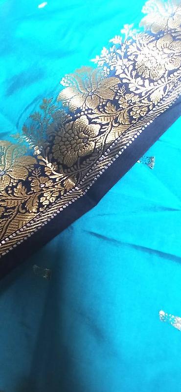 Другая женская одежда: Продам уникальное эксклюзивное индийское бенаресское сари, сотканное — 11