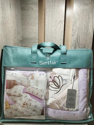 Текстиль: Односпальный комплект с одеялом Santfair. Состав набора: - Стеганое — 1