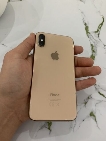 Apple iPhone: IPhone Xs, Б/у, 256 ГБ, Золотой, Защитное стекло, Чехол, 100 % — 1