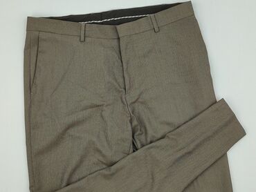 brązowe spodnie woskowane stradivarius: Zara, Spodnie dla mężczyzn, rozmiar M