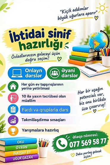 Məktəbəqədər və ibtidai sinif hazırlığı: Məktəbəqədər və ibtidai sinif hazırlığı, Fərdi, Əyani, Qrup — 1