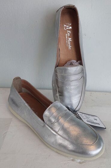 rizalli ayakkabi turkiye: Tuflilər, Ölçü: 39.5, rəng - Gümüşü, Yeni