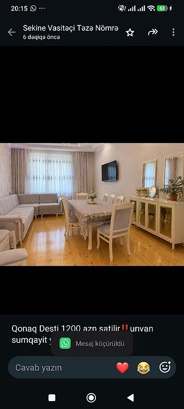 Qonaq Desti 1200 azn satilir‼️unvan sumqayit ykod9290 sekine lalafo.az -da Qonaq Desti 1200 azn satilir‼️unvan sumqayit ykod9290 sekine