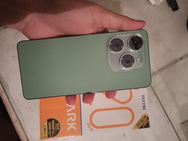 tank telefon: Tecno Spark 20 Pro, 256 GB, rəng - Yaşıl, Barmaq izi, Sensor, Face ID