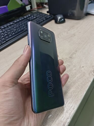 оппо рено 5: Poco X3 Pro, Колдонулган, 256 ГБ, түсү - Көгүлтүр, 2 SIM