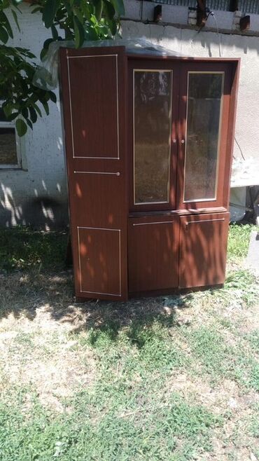 шкафы советские: Шкаф для одежды, Б/у, Прямой, ЛДСП
