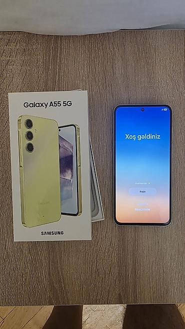 Samsung Galaxy A55 5G, rəng - Sarı, İki sim kartlı
