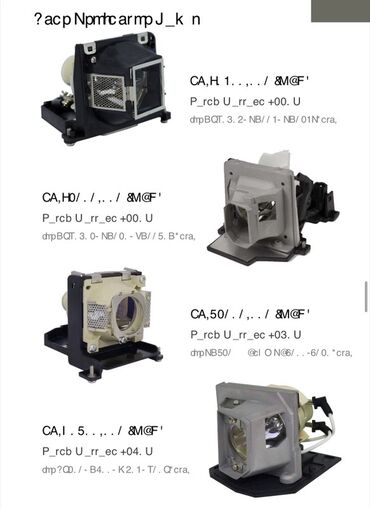 Lampalar: Məhsul: Proyektor üçün orijinal “bare bulb” lampalar Brendlər və — 11