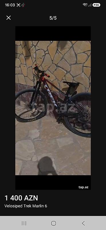 summa velosiped: Trek Marlin 6 dağ velosipedi - Çərçivə: yüngül alüminium, idman — 1