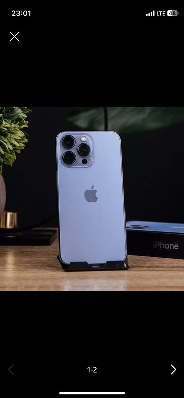 Apple iPhone: IPhone 13 Pro, Б/у, 256 ГБ, Черный, Зарядное устройство, Защитное стекло, Чехол, 95 %