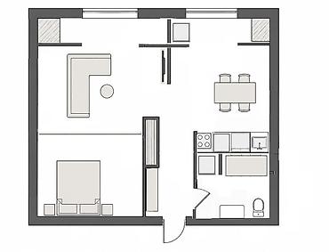 5: 1 комната, 40 м², Элитка, 3 этаж, Дизайнерский ремонт — 9