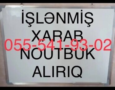 notebook aliram: İki̇nci̇ əl noutbuklar aliriq xarab da olar. Köhnə model almiriq