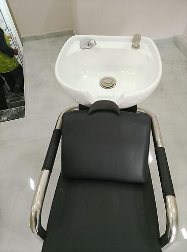 Salona məxsus saç yuma stendi və kreslo - Saç yuma qabı: Keramika