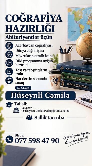 Repetitorlar: Repetitor, Coğrafiya, Azərbaycan dili, Abituriyent hazırlığı — 1