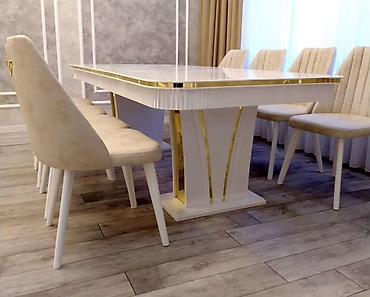 Masa və oturacaq dəstləri: Açılmayan, Dördbucaq masa, 6 stul — 2