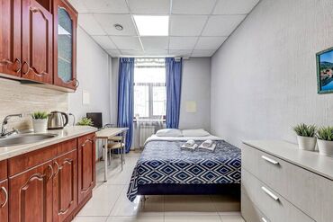 аренда квартир на долгий срок подселение: 1 бөлмө, Душ кабинасы, Жаздык, жууркан-төшөк каптары, Кондиционер