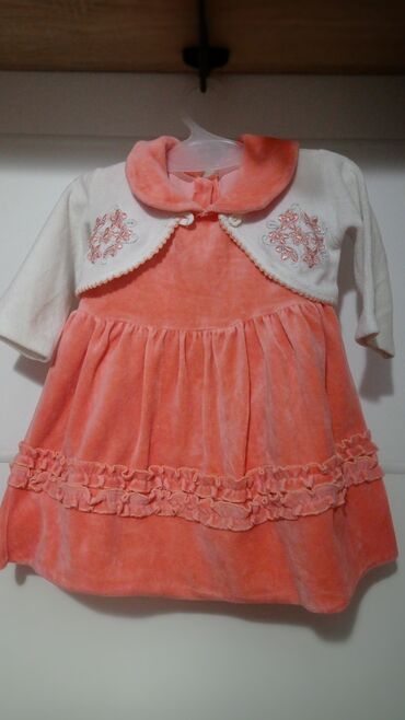 платье снежинки: Детское платье, цвет - Оранжевый, Новый
