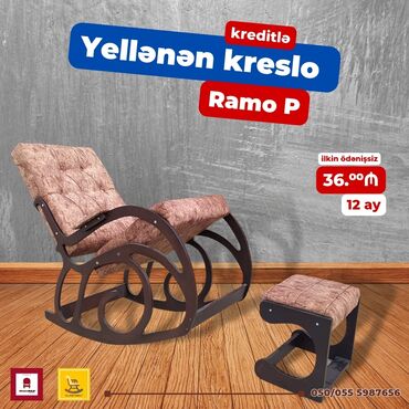 Kreslolar: Yeni, Kreslo-kaçalka, Kredit var, Şəhərdaxili pulsuz çatdırılma — 8