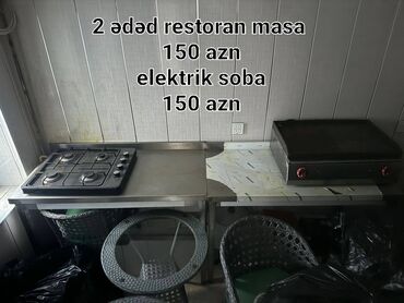 Digər restoran, kafe avadanlığı: Çox təcili. Kafe ve restoran ucun yaxsi veziyyetde, metbex avadanligi