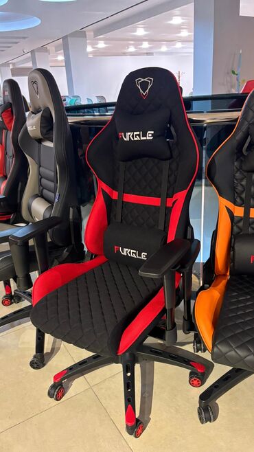 Ofis və oyun kresloları: Yeni, Təkərli, Qolları tənzimlənir, Dəri — 4