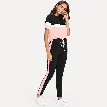 ps fashion kompleti: 3XL (EU 46), Single-colored, Stripes, color - Black