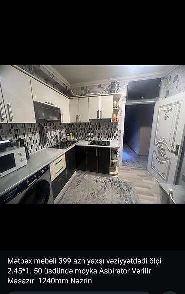 Mətbəx mebeli: Mətbəx mebeli satılır. Xüsusiyyətlər: - Üst və alt dolablar komplekt — 16