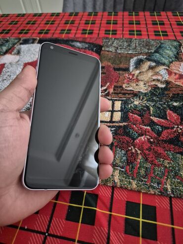 lg h815 g4 genuine leather black: LG Q7, 32 GB, rəng - Bənövşəyi, İki sim kartlı, Barmaq izi