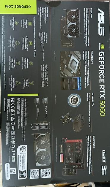 nvidia geforce rtx 5090: Видеокарта для ПК, Новый, Asus, GeForce RTX, 8 ГБ — 4