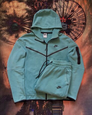 женские кроссовки для бега: Мужской спортивный костюм, Nike, M, цвет - Зеленый