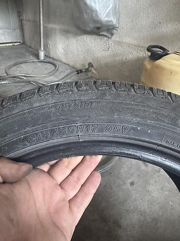 Шины: Летние шины, 2 шт Continental 215/50 R17 2000 сом за штуку, 1 шт — 2