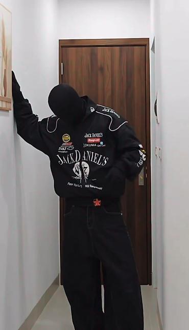 национальный пиджак: Гоночная куртка-бомбер Jack Daniel’s No.7 - Цвет: чёрный с — 4
