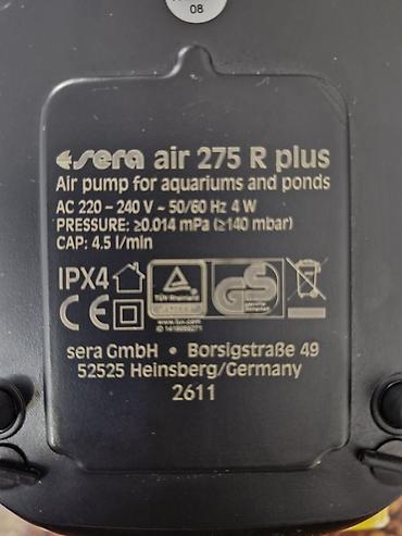 akvarium satışı: Kompressor SERA 275 R Plus Satilir tezedi istifadə olunmayib Germany — 8