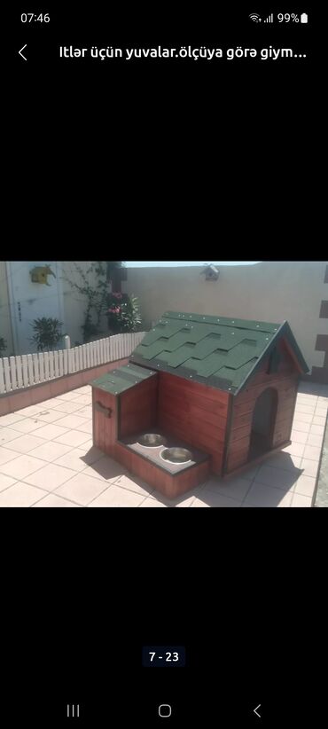 Yuvalar: Müxtəlif dizaynlarda mövcud olan bu taxta it evləri ev heyvanlarınız — 10