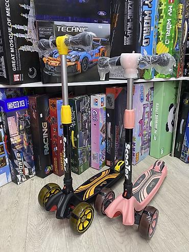 Детские трехколесные самокаты ScooTer с подсветкой колес