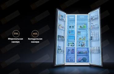 mini refrigerator: Холодильник Xiaomi, Новый, Side-By-Side (двухдверный), No frost, 91 * 190 * 74 — 6