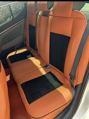 авто шторы: Чехлы Экокожа, С подушкой, цвет - Оранжевый, Hyundai, Б/у, Платная доставка, Самовывоз — 1