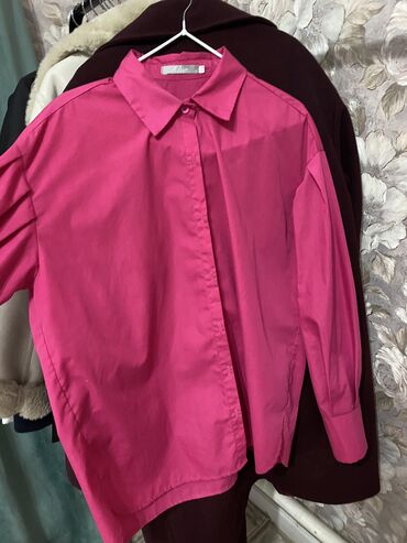 женские летние блузки с воланом: Блузка, Классическая модель, Однотонный