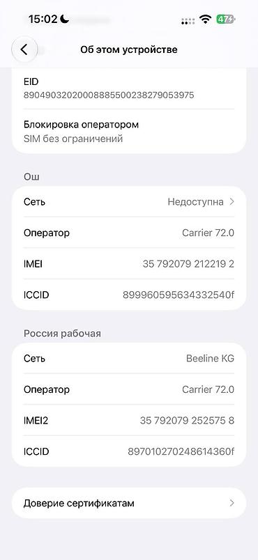Apple iPhone: IPhone 17 Pro Max, Б/у, 256 ГБ, Зарядное устройство, 97 % — 5