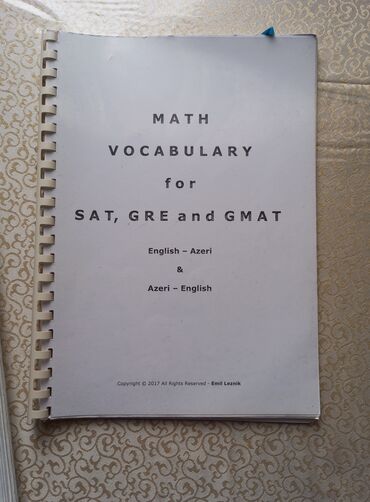 cografiya kitabi: SAT Math vocabulary kitabı,6 AZN satılır 
(15 AZN alınıb)