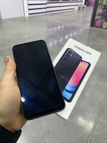 самсунг а2: Samsung Galaxy A24 4G, Новый, 128 ГБ, цвет - Черный, 2 SIM
