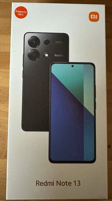 xiaomi redmi note: Xiaomi, Redmi Note 13, Б/у, 128 ГБ, цвет - Черный, 2 SIM, eSIM