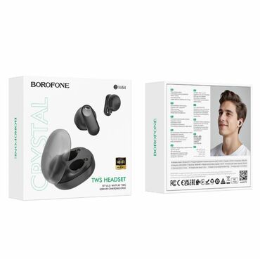 Зарядные устройства: Вкладыши, Borofone, Новый, Беспроводные (Bluetooth), Для DJ