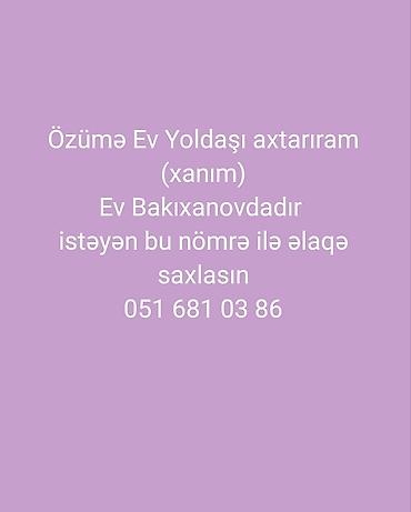 bileceride kiraye evler 2026: Bakixanov ərazisində yerləşən mənzil üçün ev yoldaşı (xanım) — 1