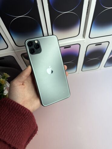 ayfon 11 pro max: IPhone 11 Pro Max, Б/у, 256 ГБ, Зеленый, Зарядное устройство, Защитное стекло, Чехол, В рассрочку, 91 %